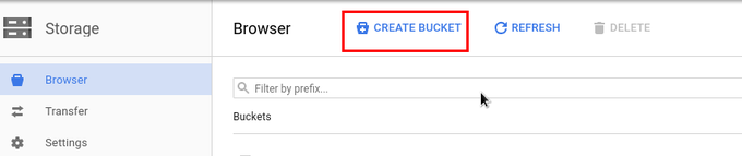 Create Bucket