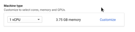 GCE machine type